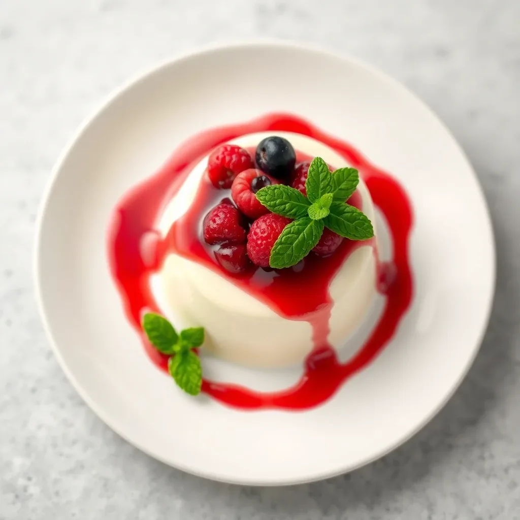 Saffron Panna Cotta